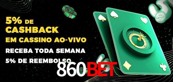 Promoções do cassino ao Vivo 860bet
